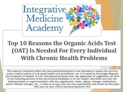 organic acids test - integrativemedicineacademy image